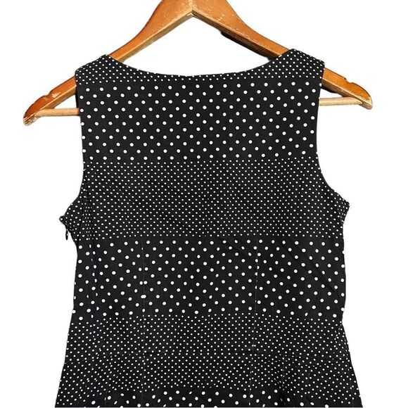 3 for $30! Tommy Hilfiger black and white polka dot dress - Picture 4 of 11
